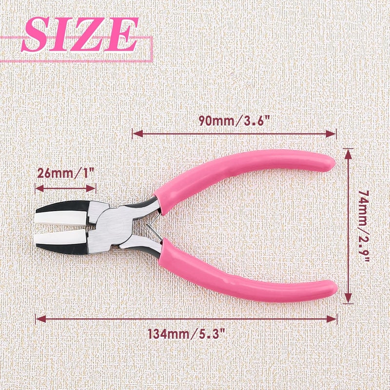 LEONTOOL Flat Nose Pliers for Jewelry Making with 2 Replacement Tips, 5 Inch Soft Jaw Pliers with Consistent Grip, Wire Straightener for Beading, Looping, Gripping, Shaping - Image 4